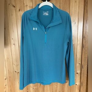 Women’s Under Armour Loose Blue Quarterzip Size Large